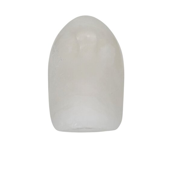 Carved White Alabaster Abstract Bird Sculpture - Picture 3 of 6